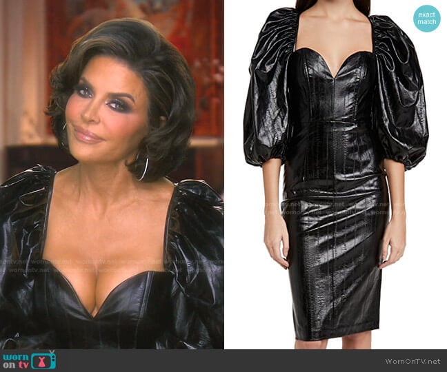 Irina Dress by Rotate worn by Lisa Rinna on The Real Housewives of Beverly Hills