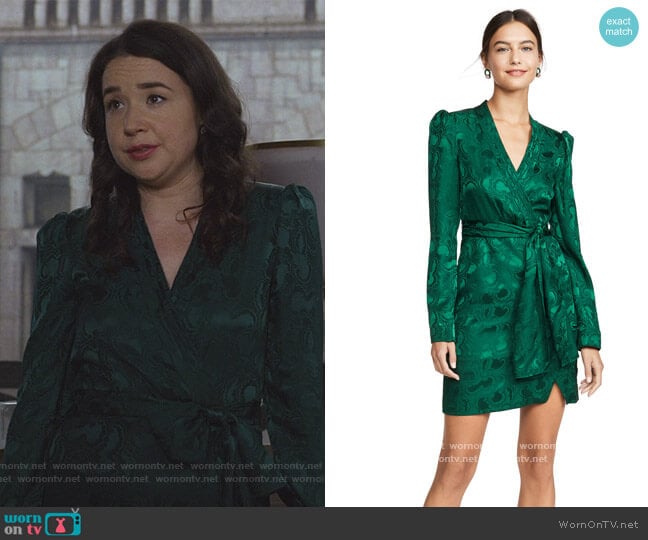 Bibi Dress by Saloni worn by Marissa Gold (Sarah Steele) on The Good Fight