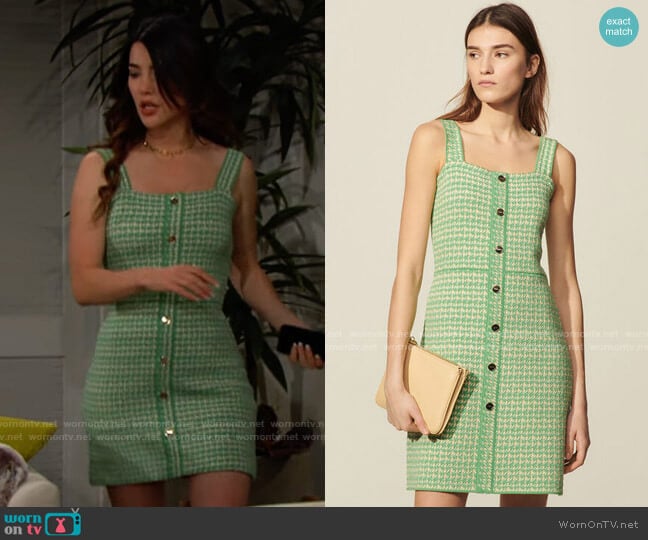 Sandro Lea Dress worn by Steffy Forrester (Jacqueline MacInnes Wood) on The Bold and the Beautiful