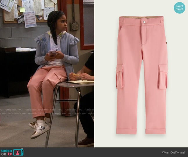 Scotch & Soda Heavy jersey cargo trouser worn by Millicent (Jaidyn Triplett) on iCarly