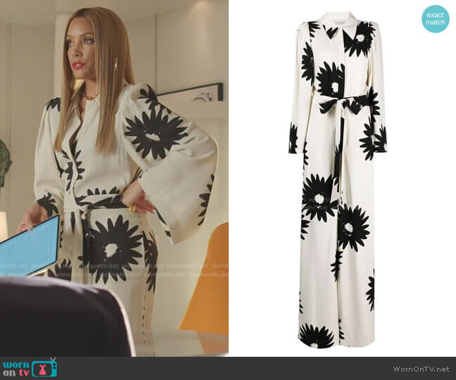 Elle Wide-Leg Jumpsuit by Stella McCartney worn by Dominique Deveraux (Michael Michele) on Dynasty