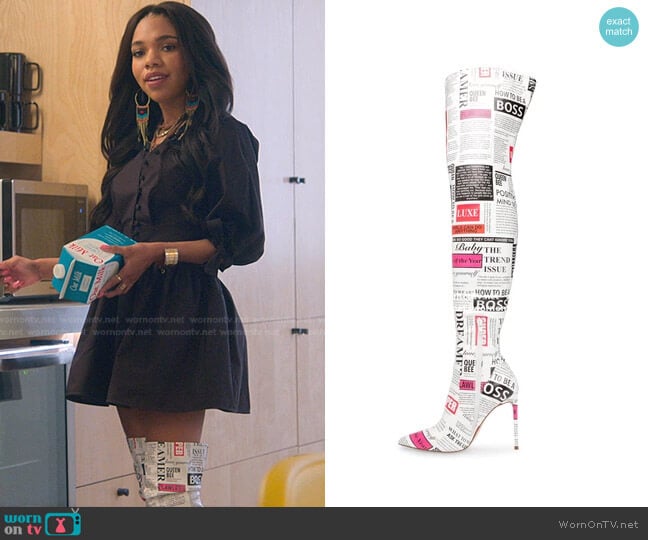 Vava Boots by Steve Madden worn by Zelda Grant (Teala Dunn) on Good Trouble