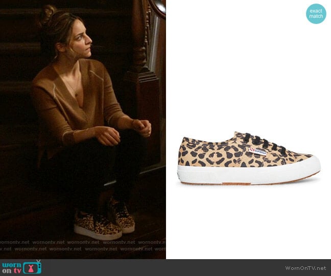 Superga 2750 Fantasy Cotu Black Leopard Sneaker worn by Zari Tomaz (Tala Ashe) on Legends of Tomorrow