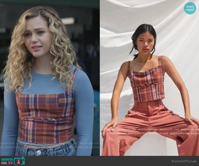 Plaid Crop Top by Urban Outfitters worn by Courtney Whitemore (Brec Bassinger) on Stargirl