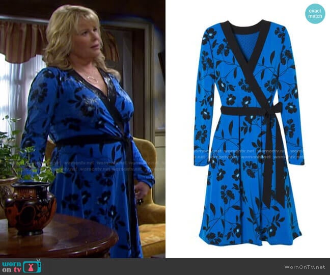 Reversible Jersey Knit Dress by White House Black Market worn by Bonnie Lockhart (Judi Evans) on Days of our Lives