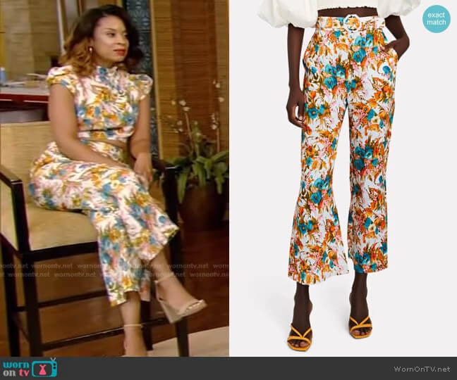 Estelle Pants by Zimmermann worn by Susan Kelechi Watson on Live with Kelly and Ryan