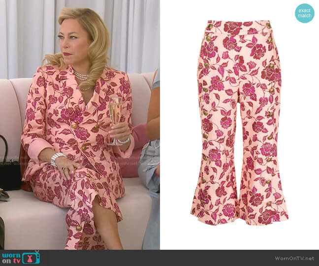 The Lovestruck Tuxedo Trousers by Zimmermann worn by Sutton Stracke on The Real Housewives of Beverly Hills