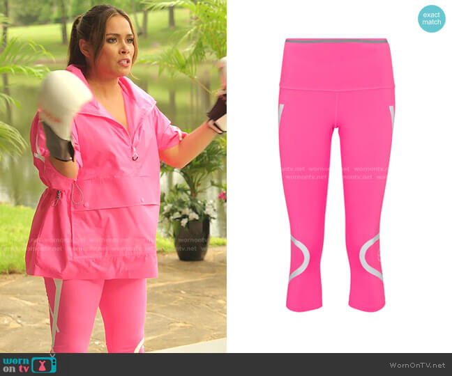 TruePace Cropped Leggings by Adidas by Stella McCartney worn by Cristal Jennings (Daniella Alonso) on Dynasty