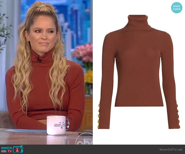 Desi Sweater by A.L.C. worn by Sara Haines on The View