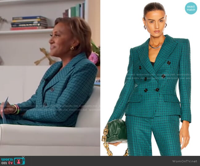 Double Breasted Blazer by Alexandre Vauthier worn by Robin Roberts on Good Morning America