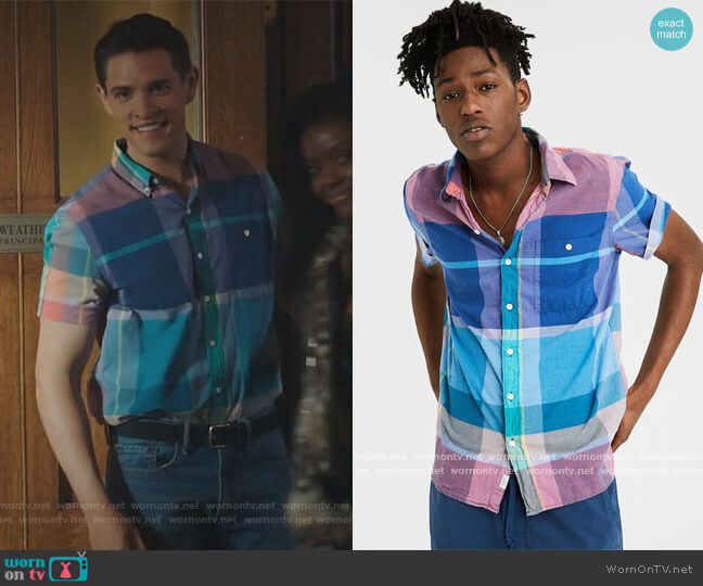 Mandras Shirt by American Eagle worn by  Casey Cott on Riverdale