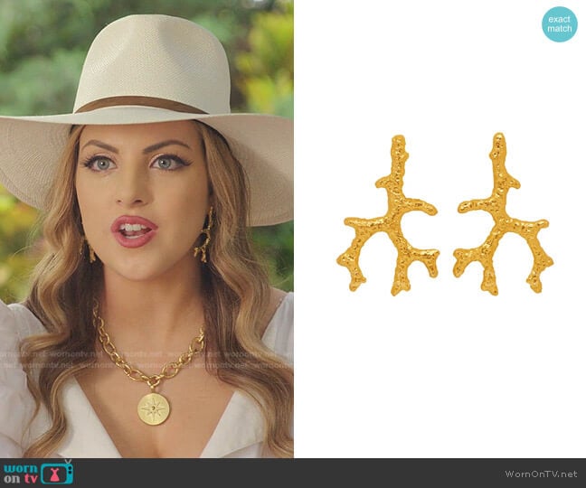 Aquata Earrings by Angelina Alvarez worn by Fallon Carrington (Elizabeth Gillies) on Dynasty