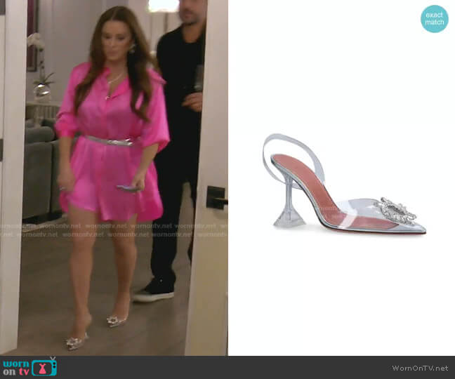 WornOnTV: Kyle's pink satin shirtdress and earrings on The Real Housewives  of Beverly Hills, Kyle Richards