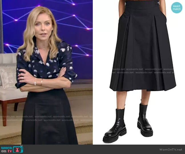 Biker Skirt by 3.1 Phillip Lim worn by Kelly Ripa on Live with Kelly and Mark