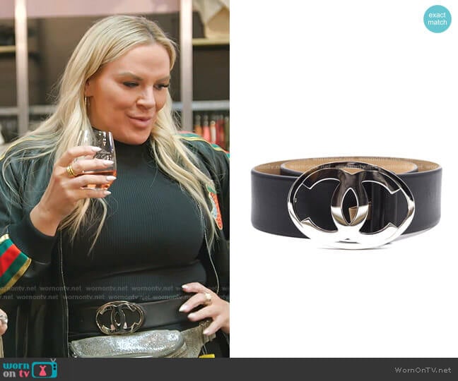 Oval Buckle Belt by Chanel worn by Heather Gay on The Real Housewives of Salt Lake City