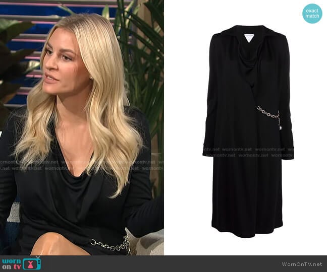 Chain-Detail Midi Dress by Bottega Veneta worn by Morgan Stewart on E! News