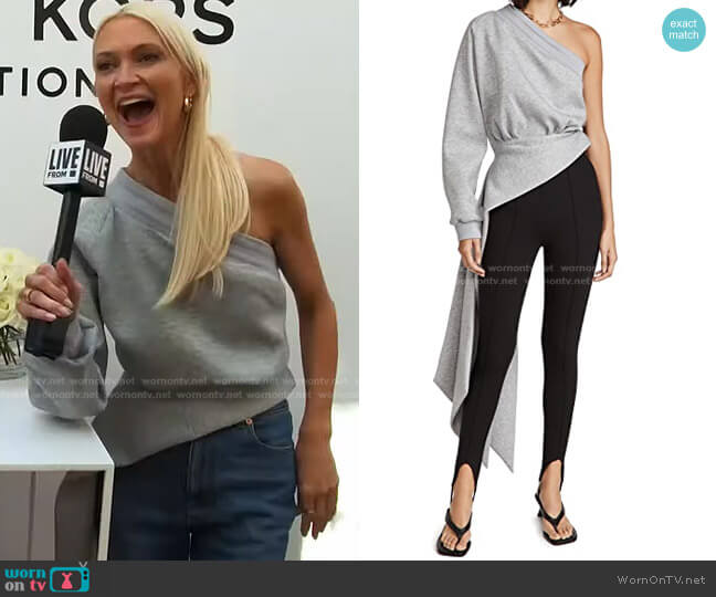 Jersey One Shoulder Top by Brandon Maxwell worn by Zanna Roberts Rassi on E! News Daily Pop