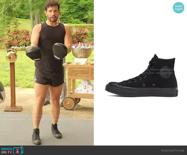 Taylor 70s Monochrome High Top Sneakers by Converse worn by Sam Flores (Rafael de la Fuente) on Dynasty