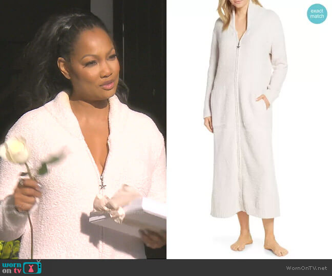 CozyChic Full Zip Robe by Barefoot Dreams worn by Garcelle Beauvais on The Real Housewives of Beverly Hills