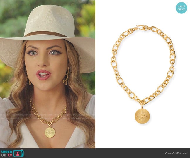 Phoenix Luxe Star Necklace by Dina Mackney worn by Fallon Carrington (Elizabeth Gillies) on Dynasty