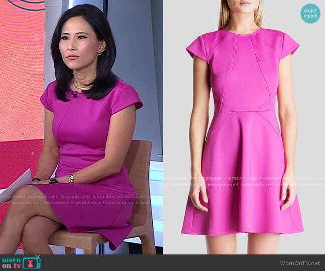 WornOnTV: Vicky’s pink cap sleeve dress on Today | Vicky Nguyen ...