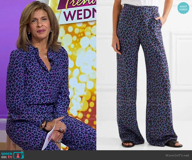 Emmanuelle Wide-Leg Pants by Vanessa Seward worn by Hoda Kotb on Today