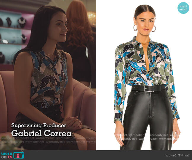 Leema Blouse by Equipment worn by Veronica Lodge (Camila Mendes) on Riverdale