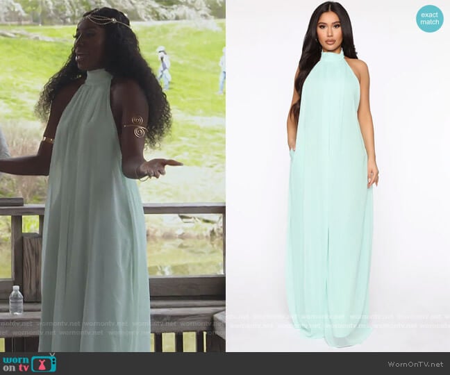 All The Flow Wide Leg Jumpsuit by Fashion Nova worn by Wendy Osefo on The Real Housewives of Potomac