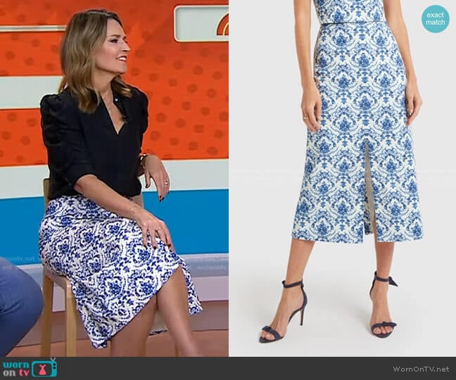 Andersen Pencil Skirt by G. Label worn by Savannah Guthrie on Today