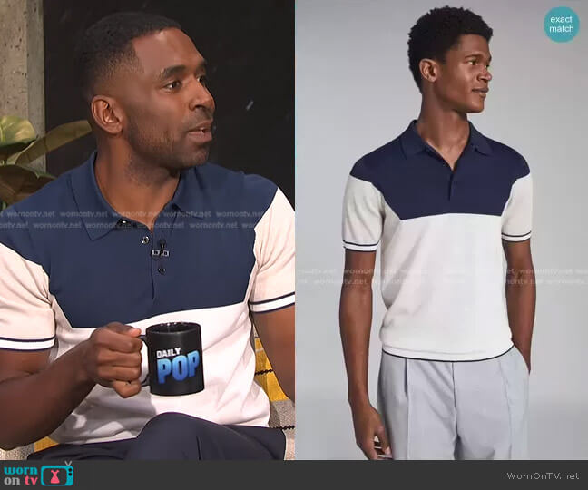 Gerrard Polo Shirt by Reiss worn by Justin Sylvester on E! News