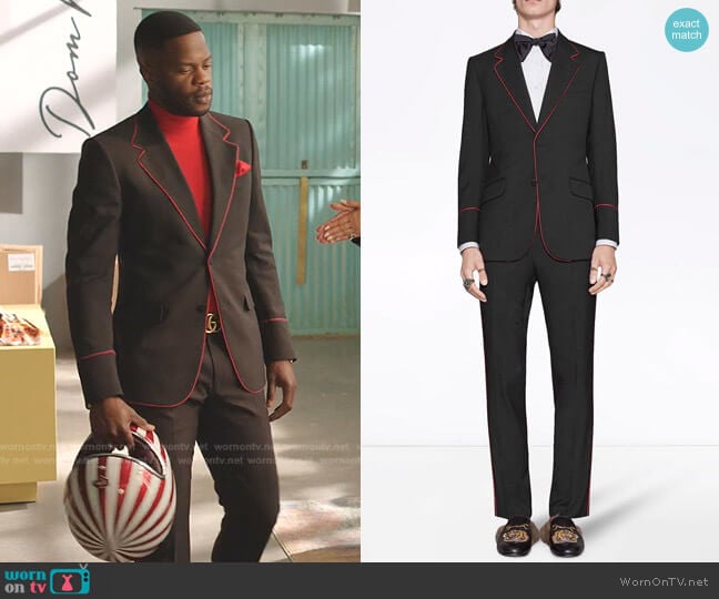 Heritage Tuxedo with Piping by Gucci worn by Jeff Colby (Sam Adegoke) on Dynasty