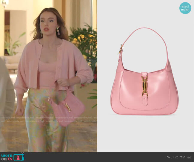 Jackie 1961 Small Shoulder Bag by Gucci worn by Kirby Anders (Maddison Brown) on Dynasty