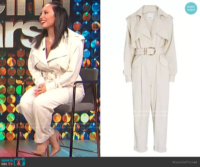 Hanbury Belted Cotton-Blend Jumpsuit by Acler worn by Cheryl Burke on E! News Daily Pop