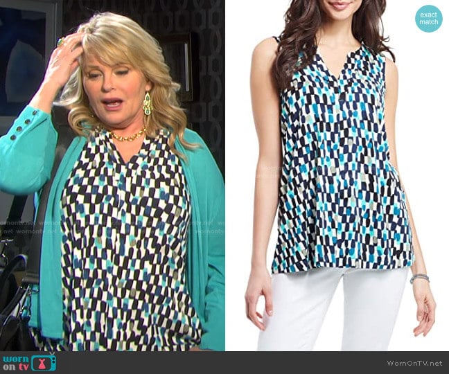 Riviera Rain Tank by Nic+Zoe worn by Bonnie Lockhart (Judi Evans) on Days of our Lives