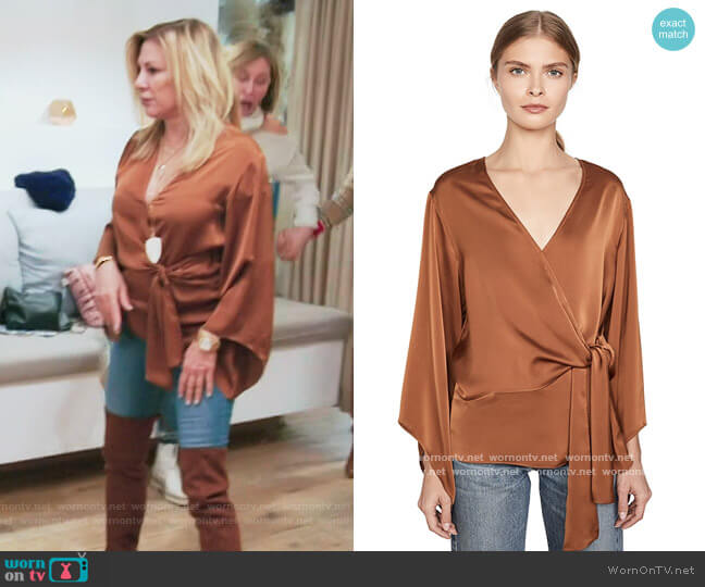 Cassandra Blouse by Ramy Brook worn by Ramona Singer on The Real Housewives of New York City