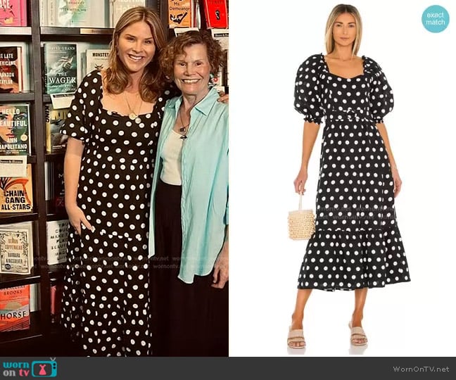 Rumi Midi Dress by Faithfull the Brand worn by Jenna Bush Hager on Today