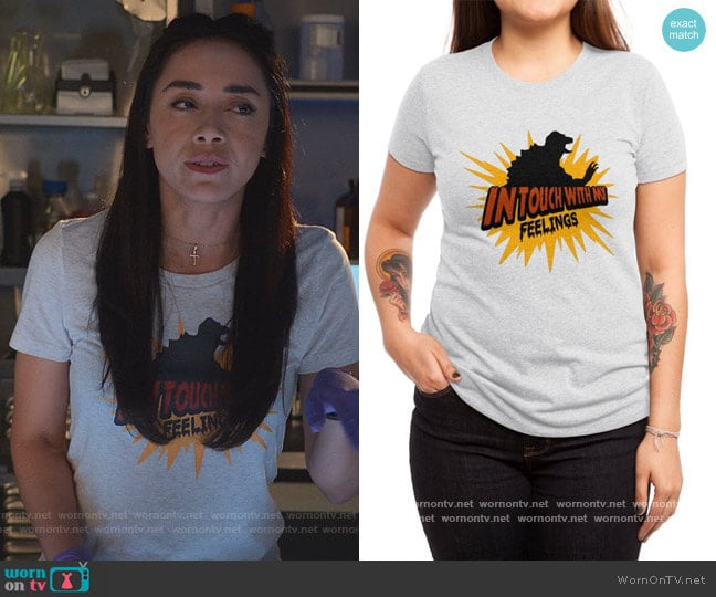 In Touch with My Feelings Tee by Wow Great Designs at Threadless worn by Ella Lopez (Aimee Garcia) on Lucifer