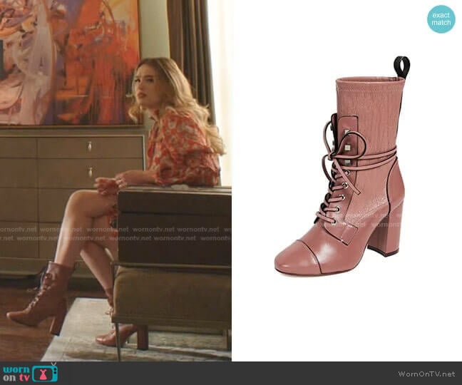 Veruka Boots by Stuart Weitzman worn by Kirby Anders (Maddison Brown) on Dynasty