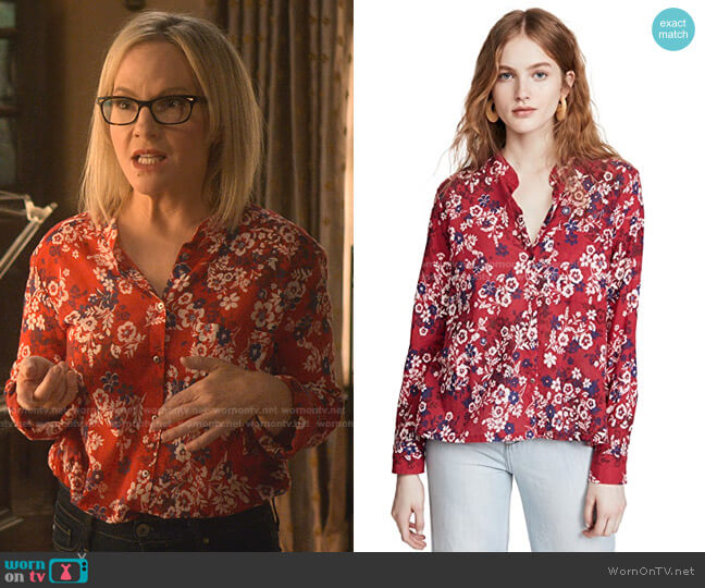 Graycen Shirt by Xirena worn by Linda Martin (Rachael Harris) on Lucifer