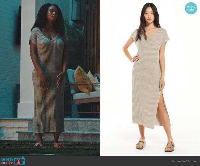 Sweater Dress by WFH worn by Angela Vaughn (Yaya DaCosta) on Our Kind of People