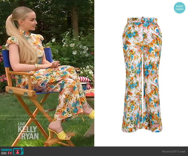 Estelle Pants by Zimmermann worn by Dove Cameron on Live with Kelly and Ryan