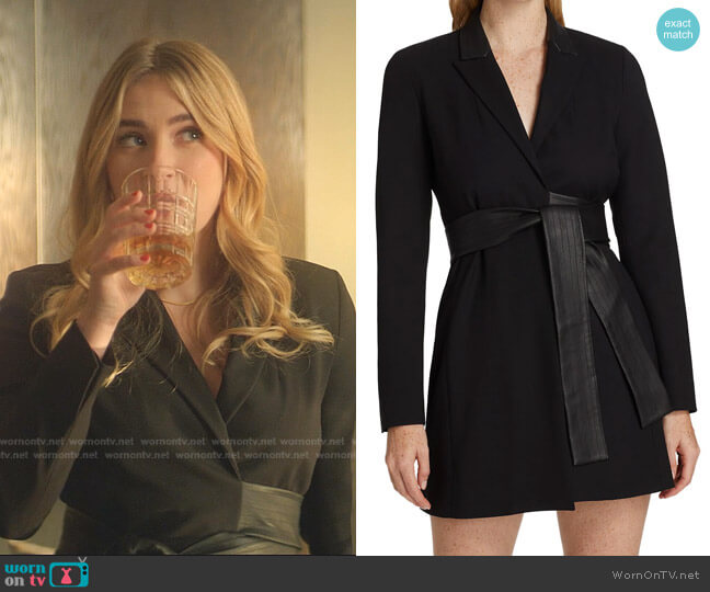 Rachel Blazer Mini Dress by Alexis worn by Amanda Carrington (Eliza Bennett) on Dynasty