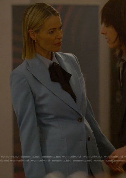 Alice's light blue suit on The L Word Generation Q