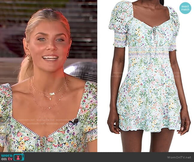 Crawford Mini Dress by Alice + Olivia worn by Amanda Kloots on GMA