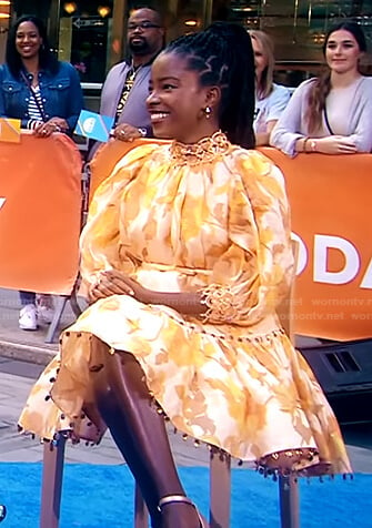 Amanda Gorman’s yellow floral dress on Today