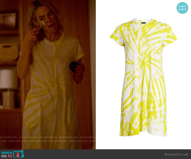 ATM Anthony Thomas Melillo Tie-Dye Short Sleeve Dress worn by Alice Pieszecki (Leisha Hailey) on The L Word Generation Q