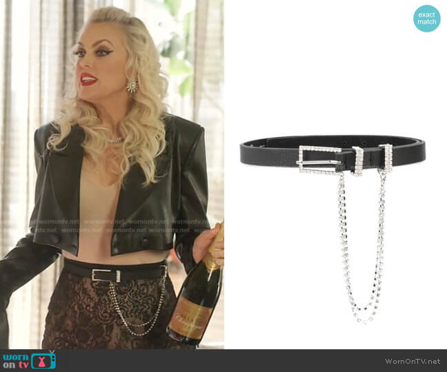 Phoenix Embellished Leather Belt by B-Low The Belt worn by Alexis Carrington (Elaine Hendrix) on Dynasty