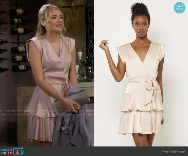 Bcbgmaxazria Ruffled Skirt Dress worn by Faith Newman (Reylynn Caster) on The Young and the Restless