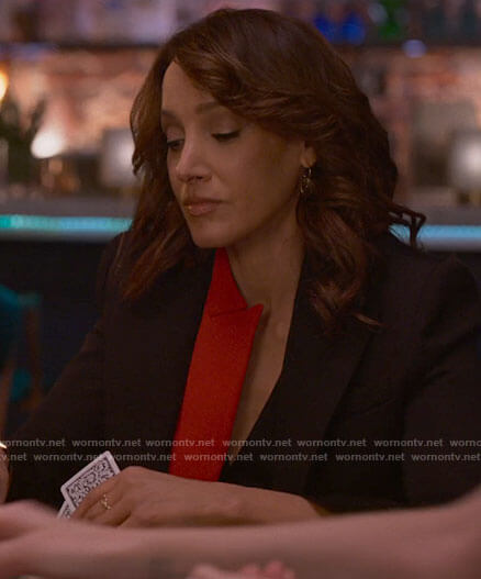 Bette’s black and red blazer on The L Word Generation Q