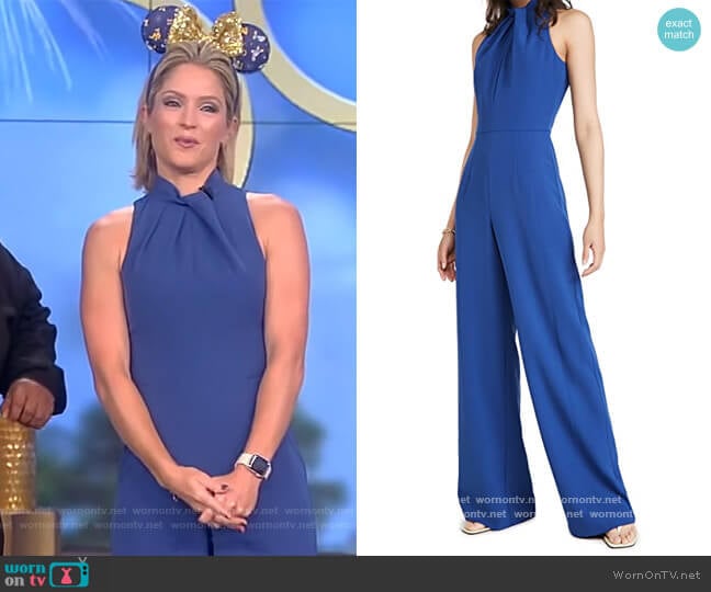 Zana Jumpsuit by Black Halo worn by Sara Haines on The View